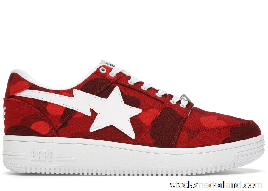 A Bathing Ape Bape Sta Low Camo Red