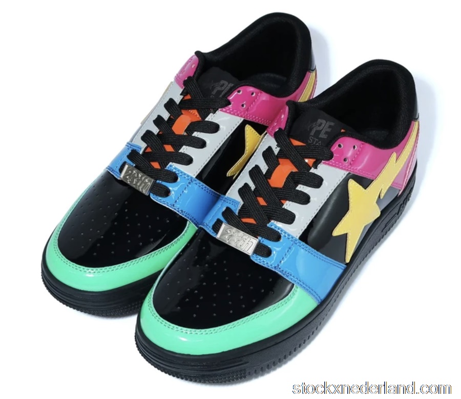 A Bathing Ape Bape Sta Low Crazy Black1G80191012 BLK