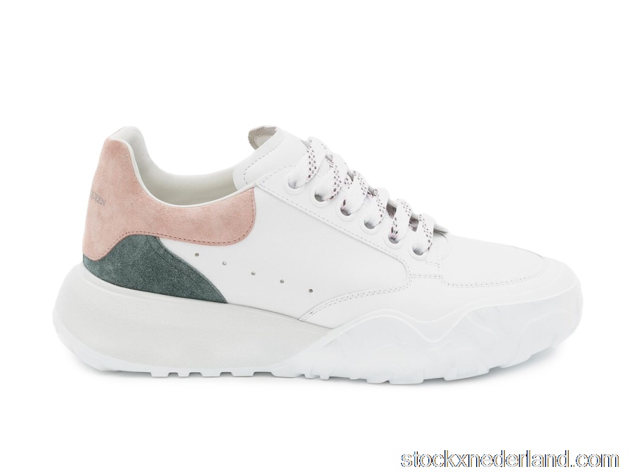 Alexander McQueen Court Trainer White Taffy Blue Shell Pink (W)633914WIA9C9914