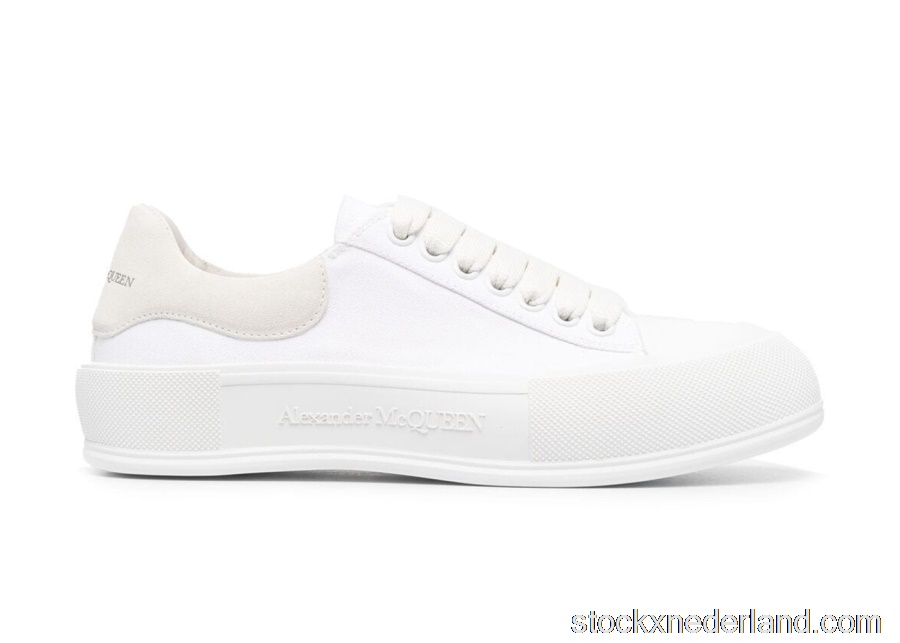 Alexander McQueen Deck Skate Plimsoll Lace-Up White (W)654593W4MV79000
