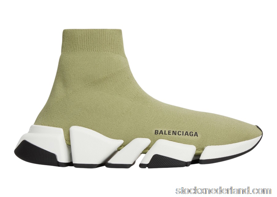 Balenciaga Speed 2.0 Recycled Knit Green (W)617196W2DB23491