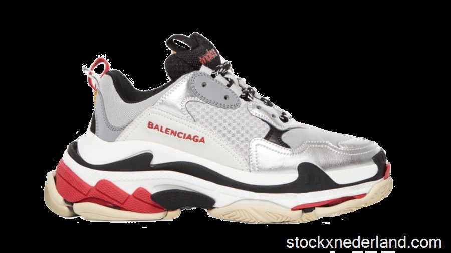 Balenciaga Triple S Red Silver 2018 (W)520156 W09O31081
