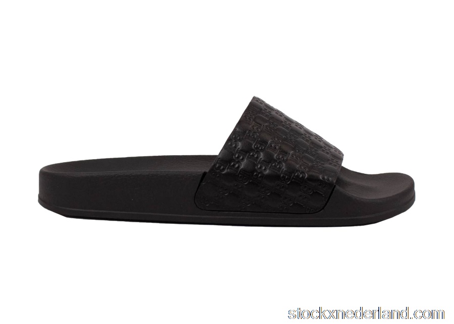 Balmain Calypso Embossed Slide BlackSN3C169LSMB BLK