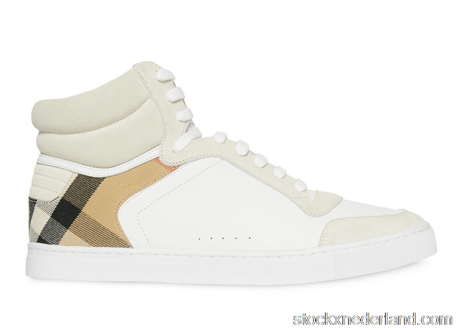 Burberry House Check High Top sneakers White Archive Beige8024123