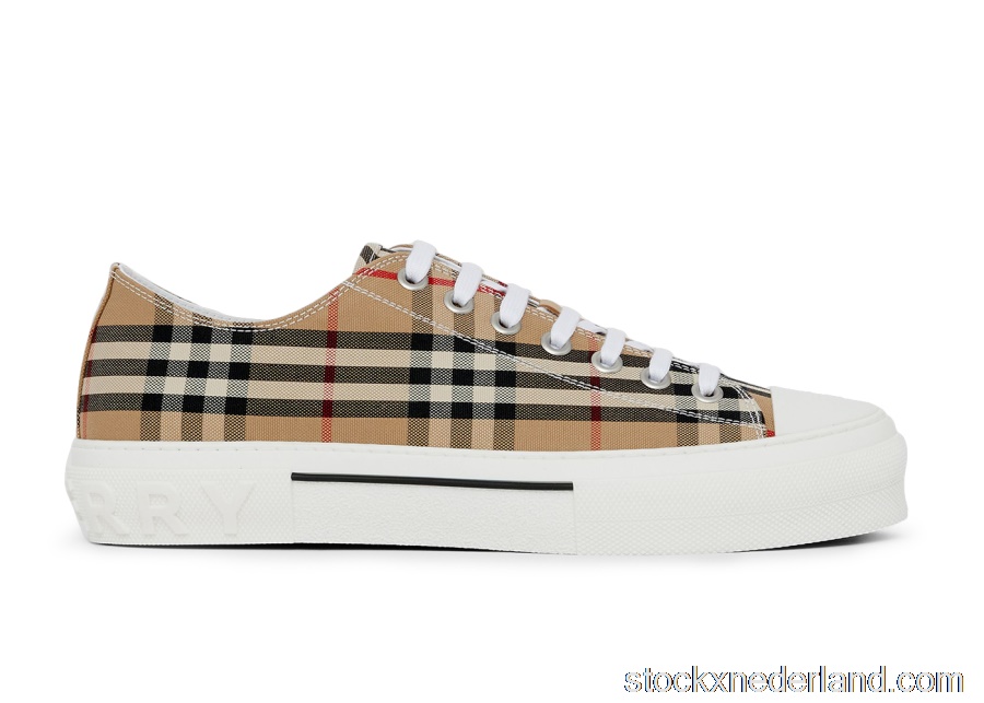 Burberry Vintage Check Cotton Sneakers Archive Beige White80497451