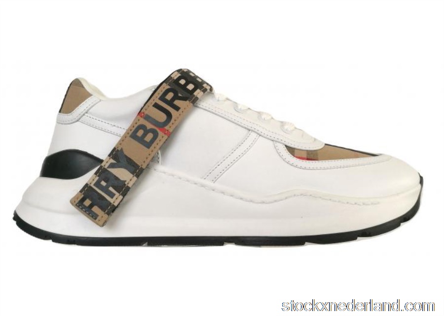 Burberry Vintage Check Leather Beige White80240521