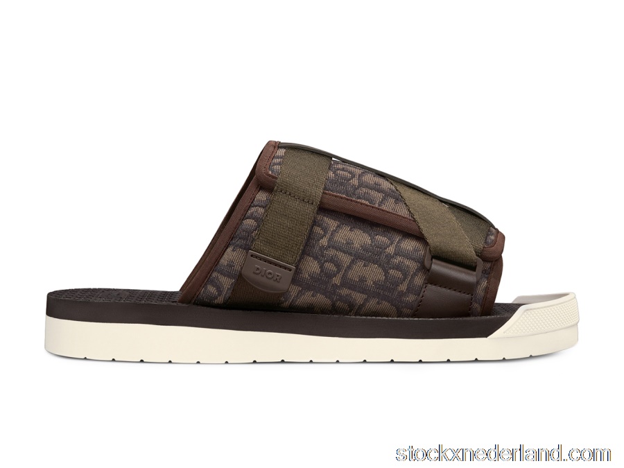 Dior Alpha Sandal Ebony Dior Oblique Jacquard3SA081YXV_H767