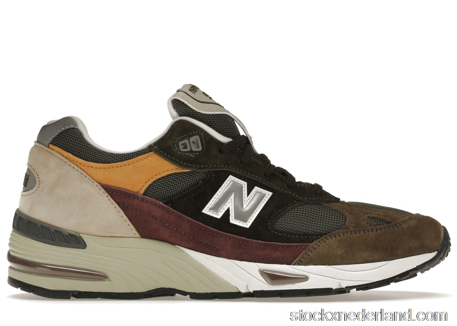 New Balance 991 Olive Burgundy BrownM991GYB