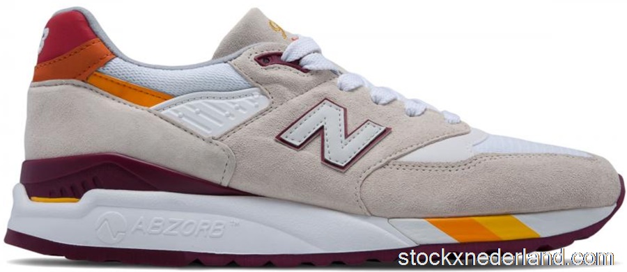 New Balance 998 Coumarin Pack White BurgundyM998CST