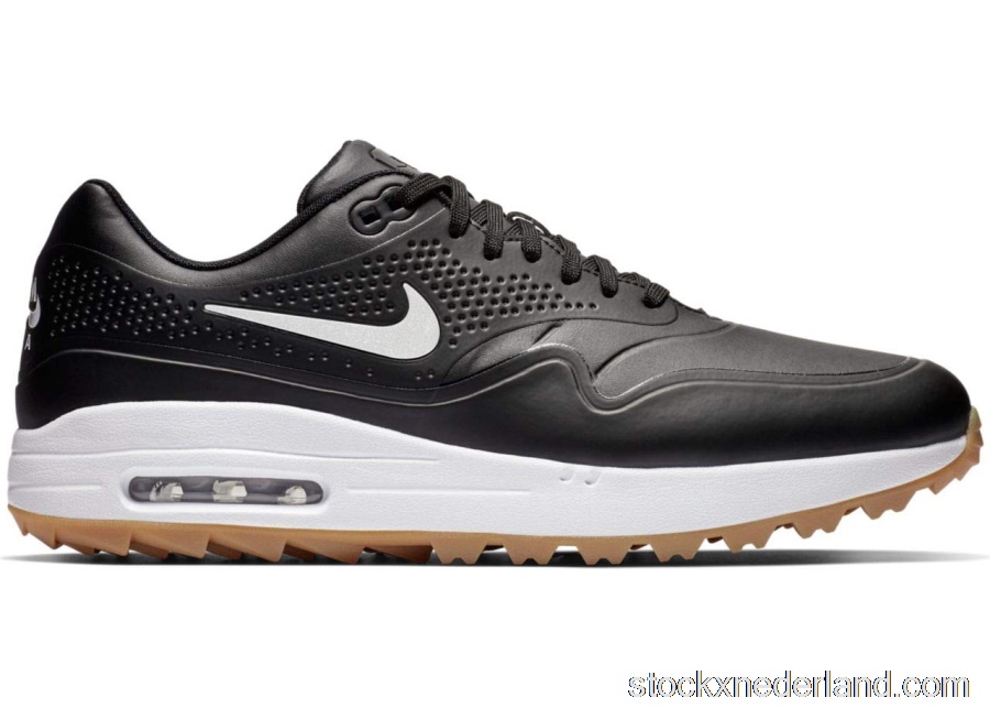 Nike Air Max 1 Golf Black Gum White SwooshAQ0863-001WHITESWOOSH