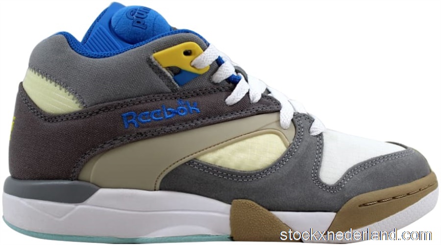 Reebok Court Victory Pump Flat Grey/Grey-Creme-BlueJ99007