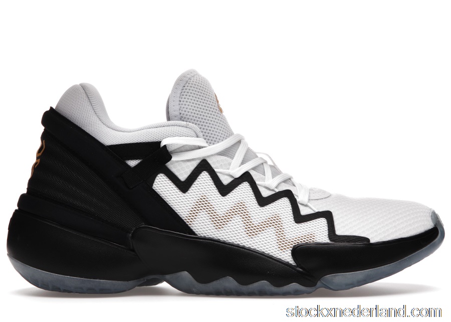 adidas D.O.N. Issue #2 White Black GoldFU7384