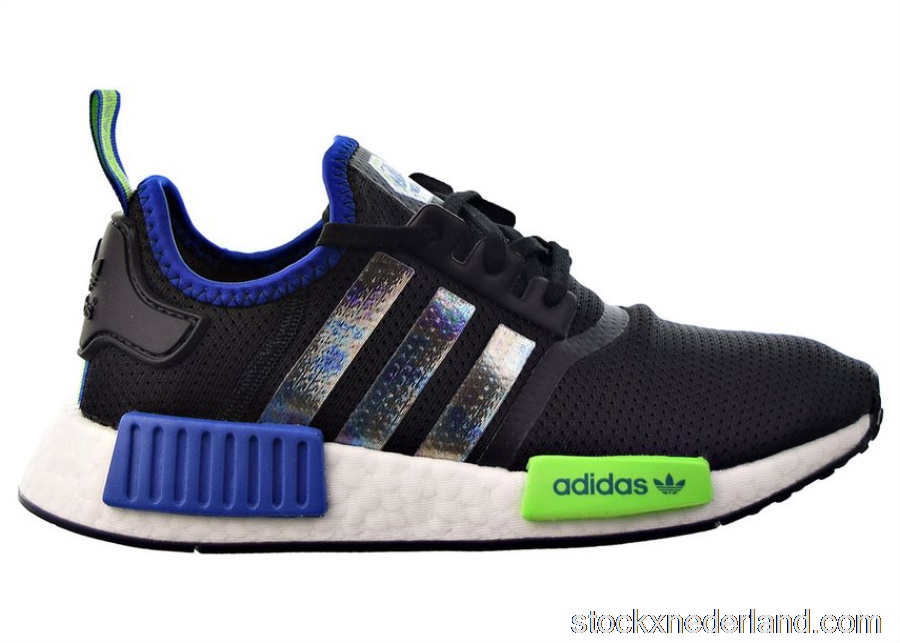 adidas NMD R1 Black Royal Solar Green (GS)FX6497